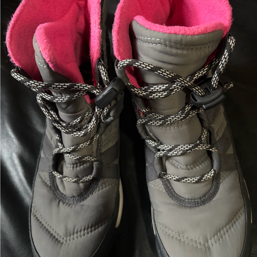 Sorel Gray and Pink Winter Boots